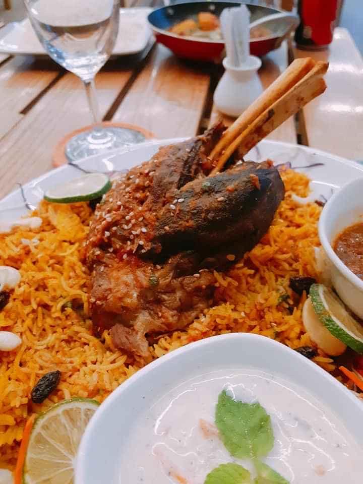 606. Lamb Shank Mandi Rice