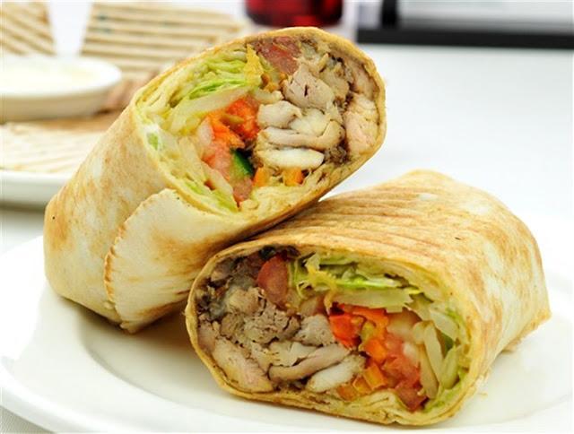 107. Chicken Shawarma Wrap